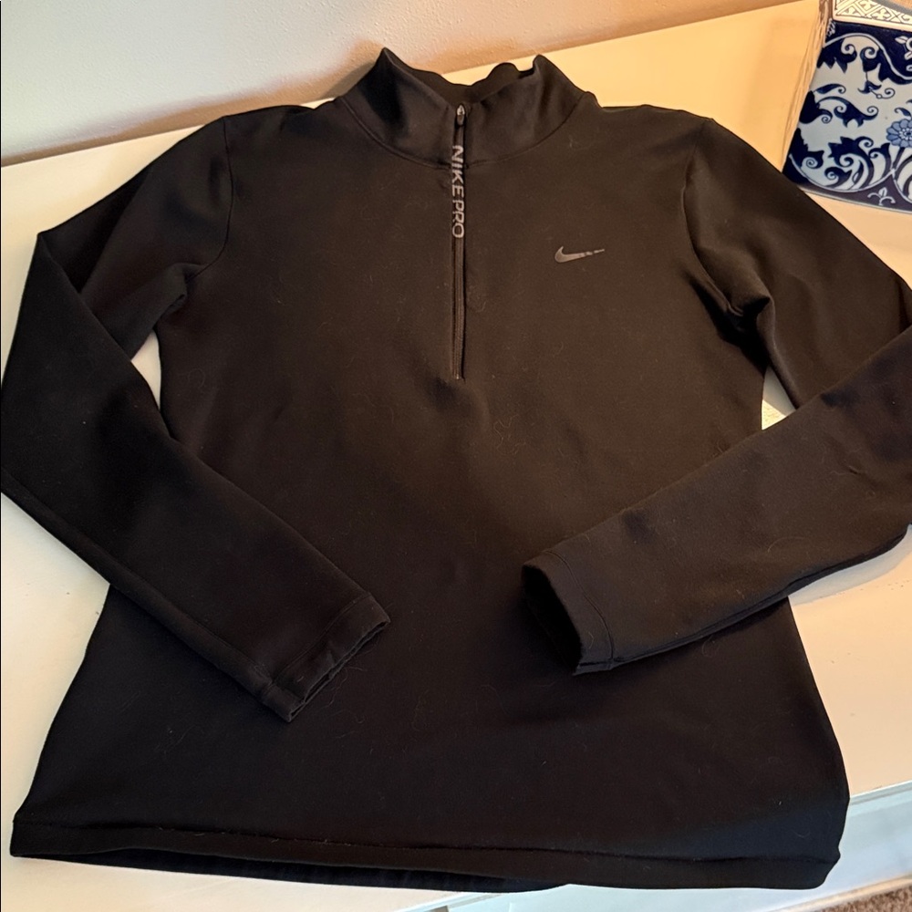 Nike Pro Dri-FIT Black Half-Zip Pullover